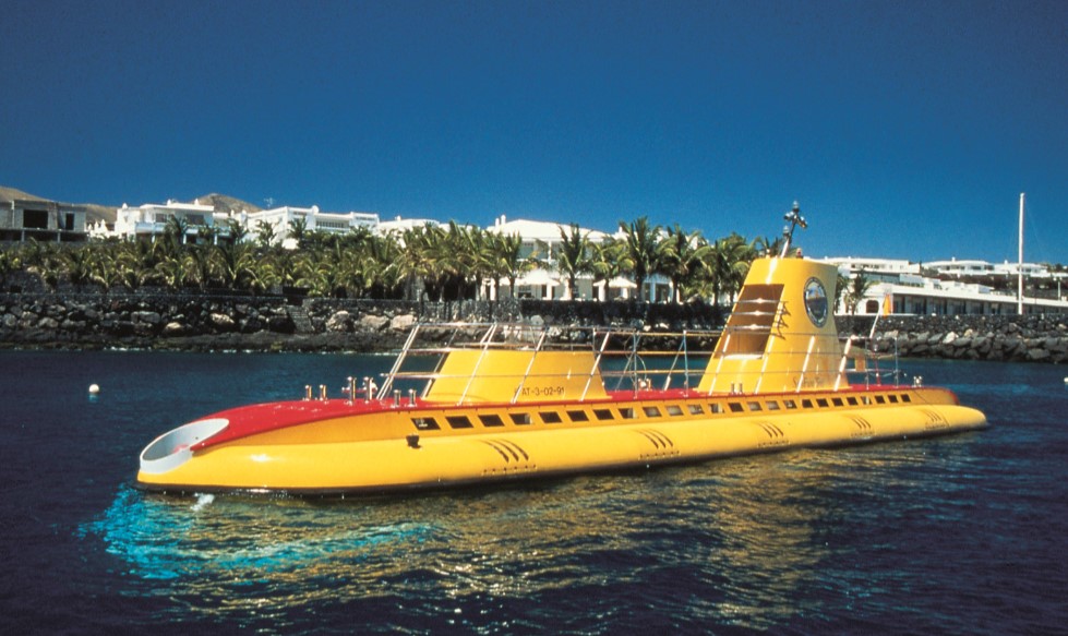 The yellow submarine in Lanzarote